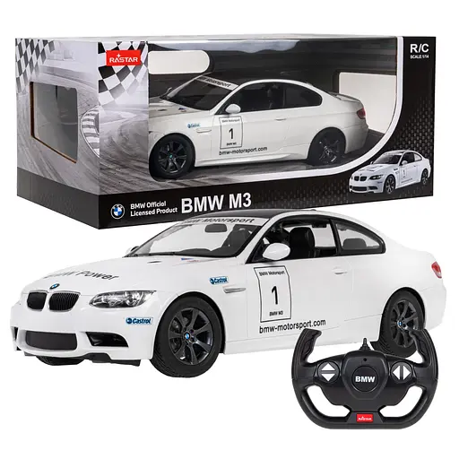 Машинка RASTAR автомобіль BMW M3 на дистанційному керуванні 1:14 білий 48000