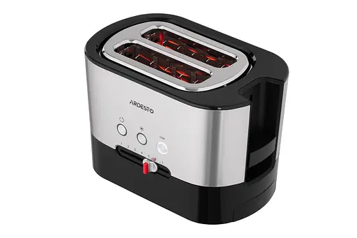 Тостер Ardesto Steel Collection T-K210 1000 Вт метал+пластик сріблясто-чорний - фото 8