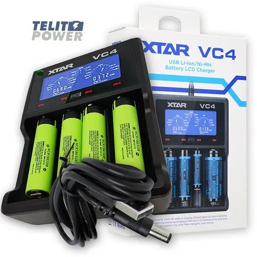 Зарядний пристрій XTAR VC4 для Li-Ion акумуляторів - фото 6
