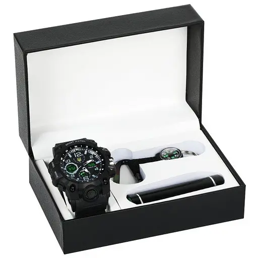 Мужские наручные часы Besta Box Peremoga Light с компасом + подарочный набор