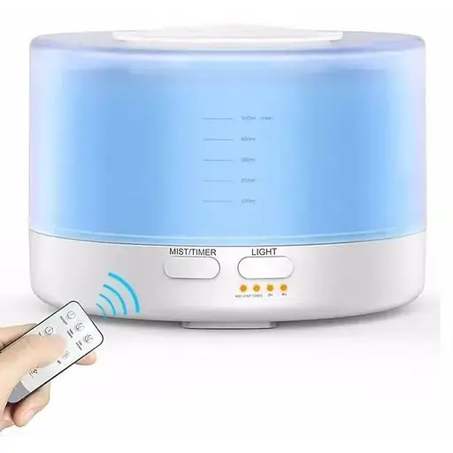 Увлажнитель воздуха Kbaybo L500 настольный для комнаты с подсветкой 7 цветов 500 мл пульт ДУ - фото 4