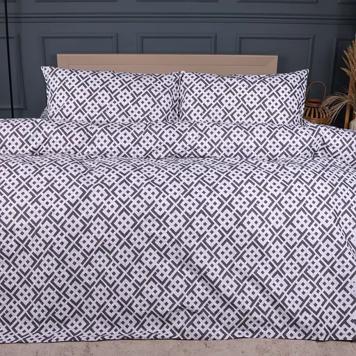 Пододеяльник MirSon Ranforce Elite Abstract Graphite 160х220 см (2200013165859) - фото 1