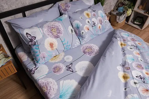 Комплект постельного белья Moon&Star Бязь Gold Люкс Dandelion Dreams семейный 160х220х2 наволочки 4х50х70 - фото 6