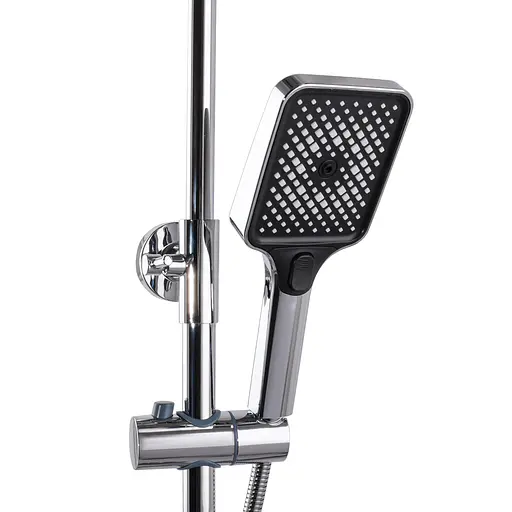 Душова система Globus Lux PIANO GLPN-0099 з верхньою та ручною лійкою для ванної кімнати стильний комплект для душу - фото 2