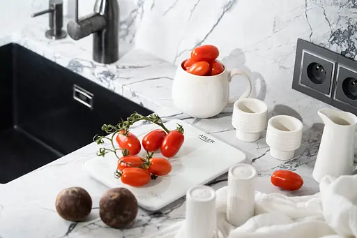 Ваги кухонні Adler AD 3177 white електронні/10кг/г; мл, унція/ USB type C/ автовимкнення/ скло - фото 8