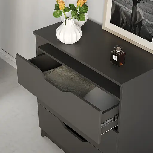 Комод в спальню MebelStar 800 Лилу 81x40x89 см Антрацит (MBS-1339) - фото 3