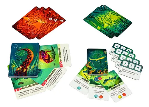 Настольная игра Ігромаг Kelp: Акула против Осьминога (Kelp: Shark vs Octopus) + дополнение Молниеносные рефлексы (Brilliant Behaviours Mini Expansion Set) (укр.) (8089) - фото 10