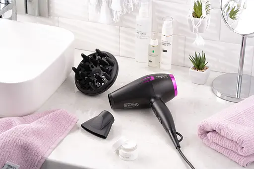 Фен Ardesto Violet PRO HD-Y221PRO ,1750-2100Вт, 2 швидкості, 3температурні режими, дифузор, чорний - фото 4