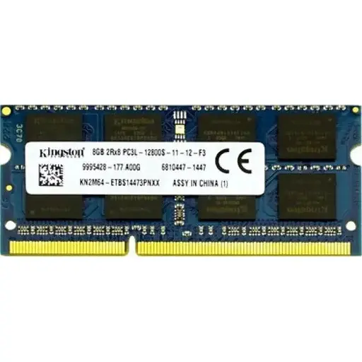 Оперативна пам'ять для ноутбука Kingston SO-DIMM DDR3 8GB 1600MHz PC3L-12800 2Rx8 Б/В