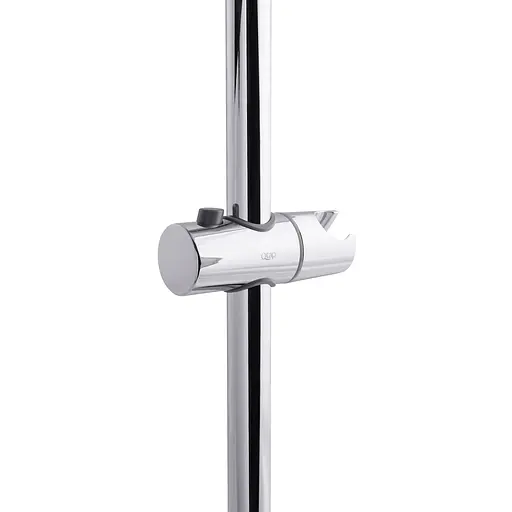 Душова стійка з тримачем універсальна Qtap Lepit 665 мм округла QTLEP82103OC Chrome Хром - фото 2