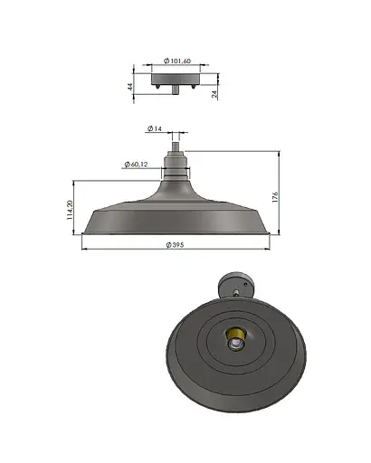 Люстра Pikart 32101-1 E27 1x60W IP20 - фото 2