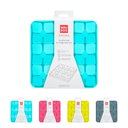 Килимок для пошуку корму Waudog Silicone 205х205х17 мм блакитний - фото 2