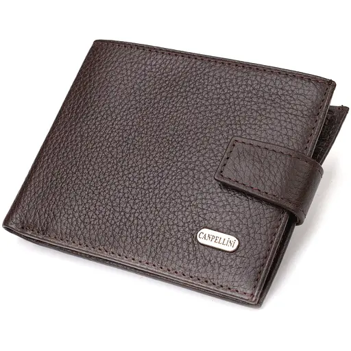 Мужской кожаный кошелек Canpellini 12.2х9.5х2 см acs0025583 - фото 1