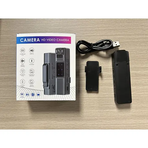 Нагрудна HD боді-камера TCAM H1080 p2p WiFi 1000 мАч Чорний (448274717) - фото 6