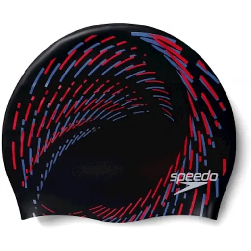 Шапочка для плавання Speedo Rev Moud Silc Cap Au Чорний/Червоний (1000-8-0933714662) - фото 2