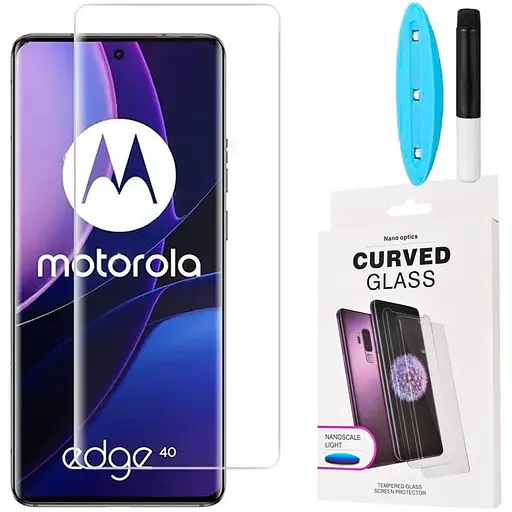 Защитное стекло DK UV Curved для Motorola Edge 40 Neo 017258 clear
