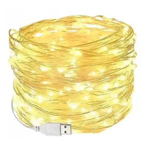 Гирлянда Sun Lamp капля росы usb оптом 200 led нить длина 20м c USB для 5v, от powerbank