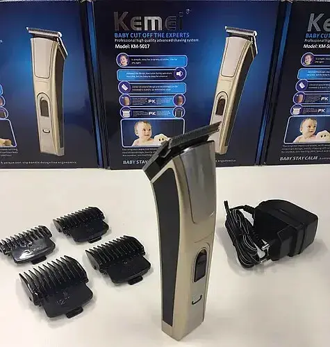 Машинка триммер для стрижки волосся та бороди Kemei KM-5017 - фото 3