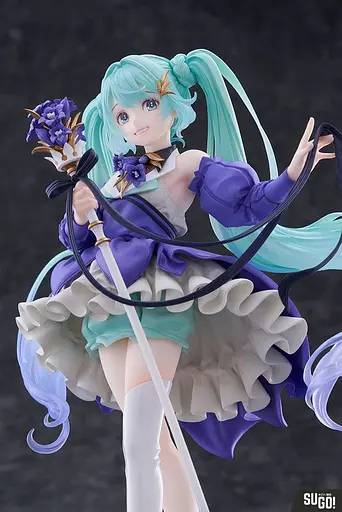 Коллекционная фигурка TAITO Вокалоид Хацунэ Мику Vocaloid Hatsune Miku Birthday 2024 Flower ver. 21 см T V - фото 3
