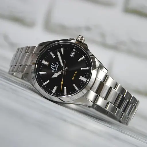 Годинники чоловічі наручні водонепроникні Casio Edifice EFV-100D-1AVUEF Оригінал японські (модуль 5507) - фото 5