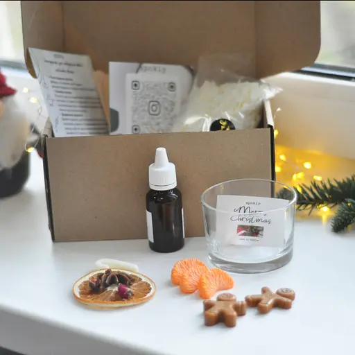 Набор для создания свечи "Merry Christmas" М Spokiy SP2406 с стеклянной емкостью - фото 7