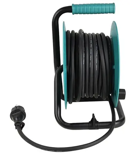 Сетевой фильтр KS CR-15M, 3000 Вт, 4х16 А/230 В, 3х1,5 мм, IP44, 3,2 кг, на катушке, 15 м, черный (KSCR-15M) - фото 7