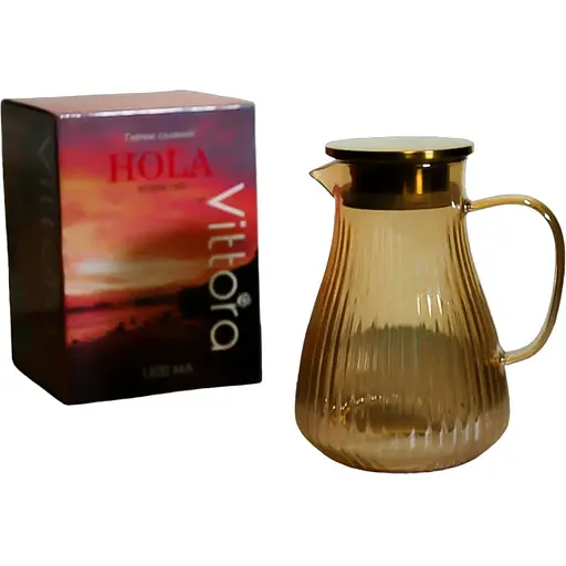 Кувшин стеклянный Vittora Hola 1.5 л VT-5904-1500 (135074) - фото 2