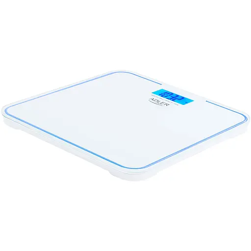 Весы напольные Adler AD 8183 white электронные/ 180кг/ 2хААА автовыключение/ синяя подсветка - фото 2