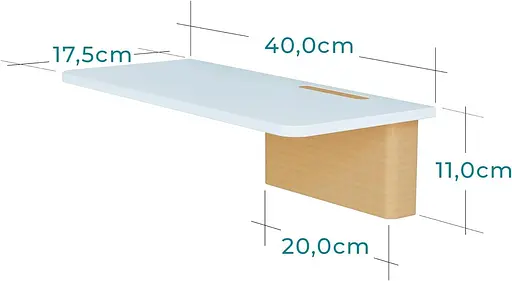 Настенная полка Fytz Design White - Набор из 2 плавающих полок - Современные декоративные полки для стен в гостиной - фото 5