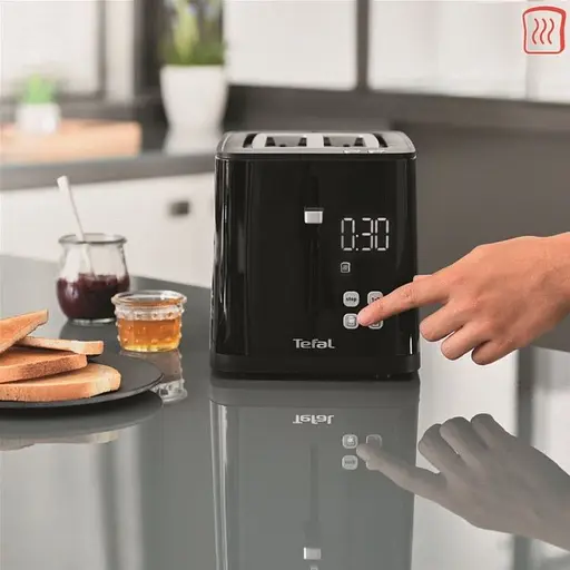 Тостер Tefal Digital, 850Вт, пластик, LED дисплей, чорний - фото 9