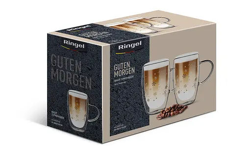 Набір чашок Ringel Guten Morgen 2 шт по 450 мл подвійна стінка (RG-0002/2*450 NY) - фото 4
