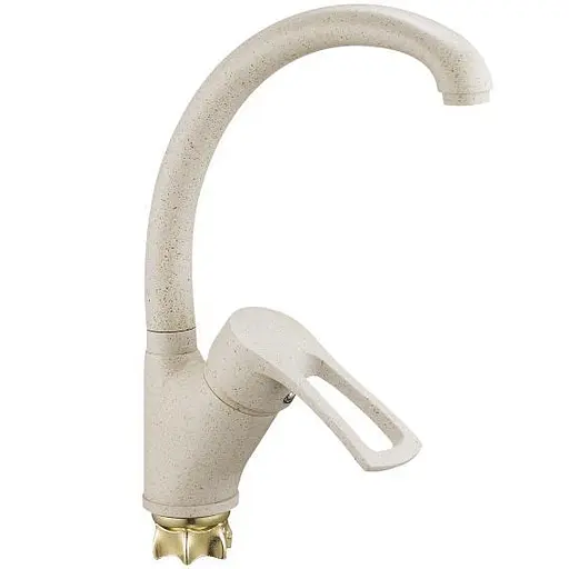 Змішувач для кухні Zegor Troya DYU4-A181KS бежевий 30412 - фото 1