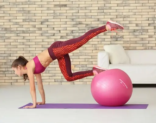 М'яч для фітнесу (фітбол) Power System PS-4013 Ø75 cm PRO Gymball Pink (4013PI-0) - фото 9