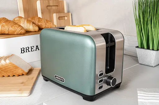 Тостер Ardesto Mint Harmony T-F400G 800Вт метал м&#39;ятний+сріблястий - фото 4