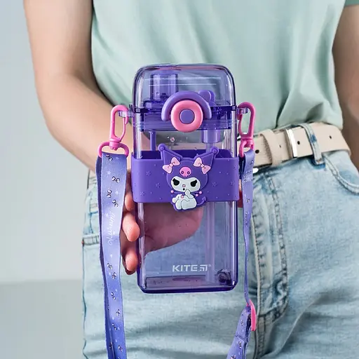 Бутылочка для воды Kite HK-1 Kuromi 500 мл фиолетовая (HK24-1203-1) - фото 8
