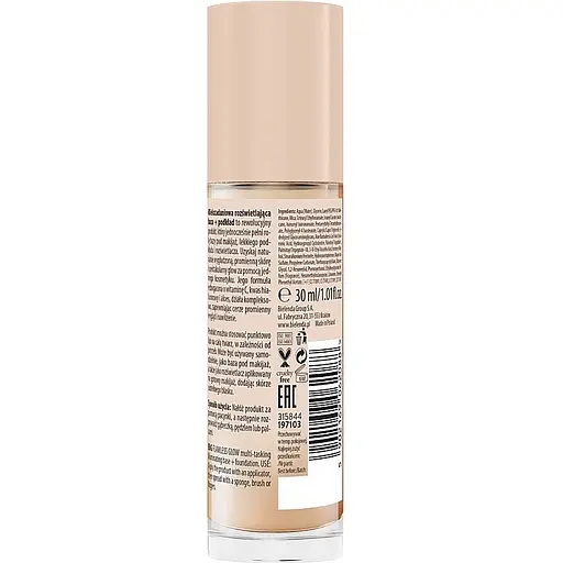 Багатофункціональна освітлювальна база + тональний крем Bielenda Flawless Glow 01 30 мл - фото 2