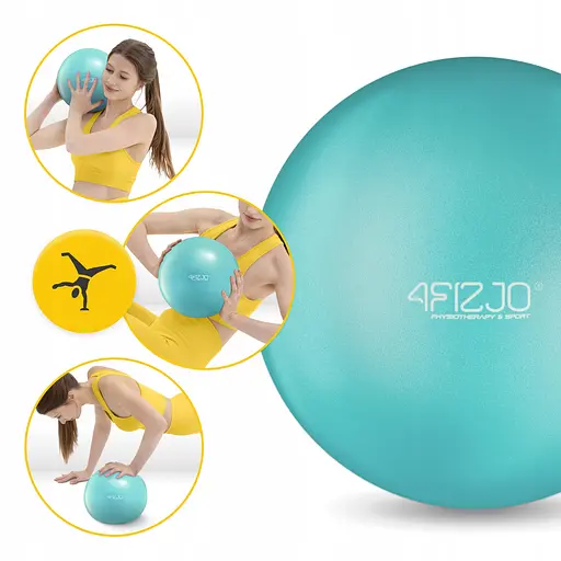Мяч для пилатеса, йоги, реабилитации 4FIZJO 22 см Mint (P-5905973404877) - фото 6