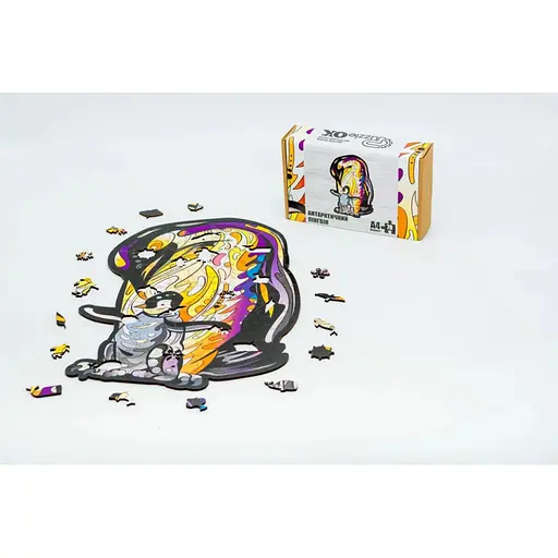 Фигурный деревянный пазл A4 Антарктический пингвин PuzA4-00756, 78 деталей - фото 2