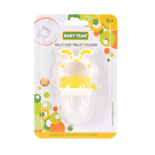Ніблер для прикорму немовлят Фрут Фідер 6203_жовтий, харчовий силікон - фото 2