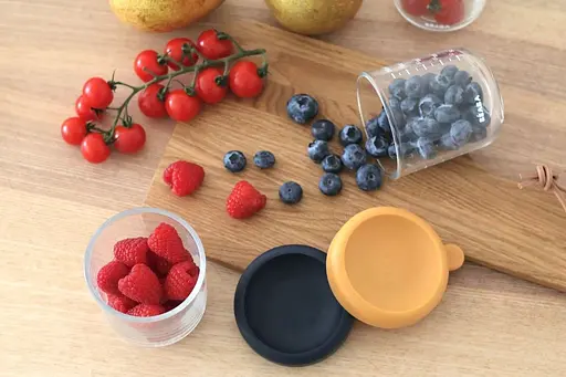 Набор контейнеров Beaba для хранения стеклянных 2х250 мл синий оранжевый 2 шт. (914010) - фото 5