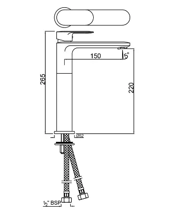 Змішувач для умивальника Jaquar Opal Prime OPP-CHR-15005BPM Хром - фото 2