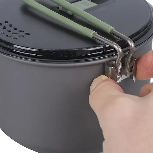 Кастрюля Bo-Camp Explorer Hard Anodized Grey/Green 1 л (2200236) - фото 5