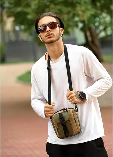 Сумка чоловіча Sambag 17х17х6 см sum0023609 - фото 11