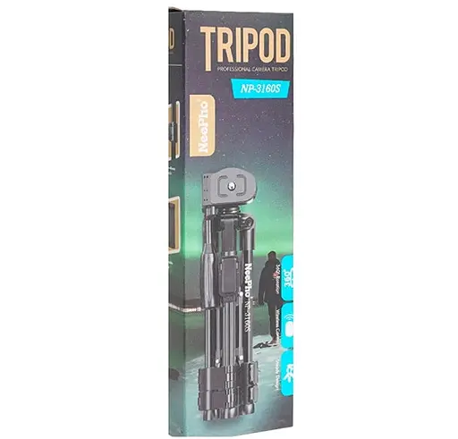 Универсальный штатив NeePho NP-3160S не съемная площадка + держатель + пульт (30-68.5см) Черный - фото 3