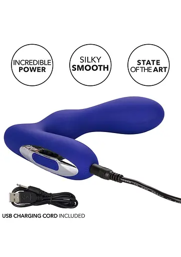Вібростимулятор простати Wireless Pleasure Probe, 10.5 см синій - фото 8