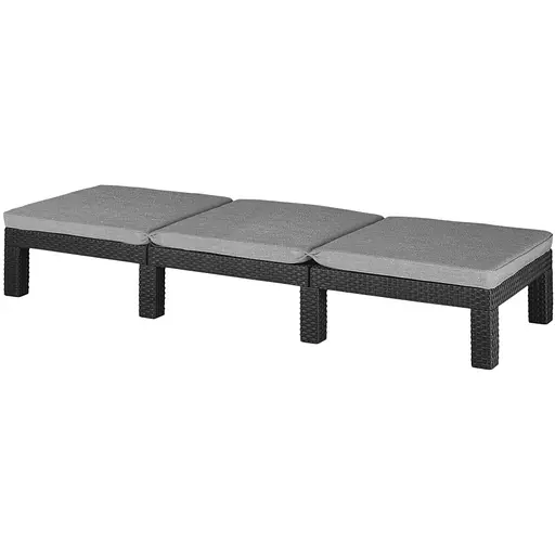 Шезлонг пластиковий Keter Daytona, сірий - фото 2