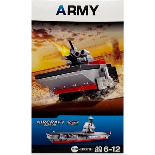 Дитячий конструктор Aircraft carrier Bambi M38-B0661-8 40 деталей - фото 1