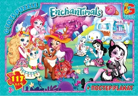 Пазлы G-Toys Enchantimals, 117 элементов, EA205