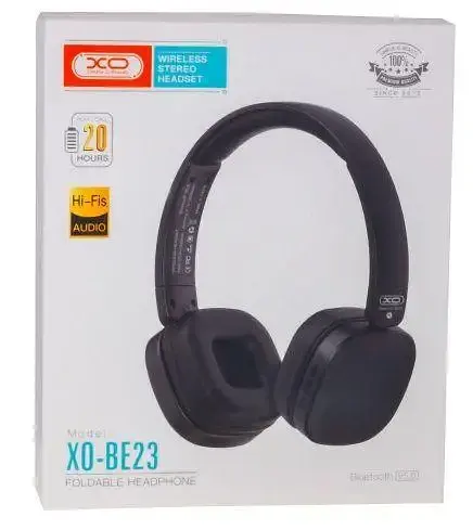 Бездротові Bluetooth stereo навушники (гарнітура) XO BE23 (Black) - фото 4