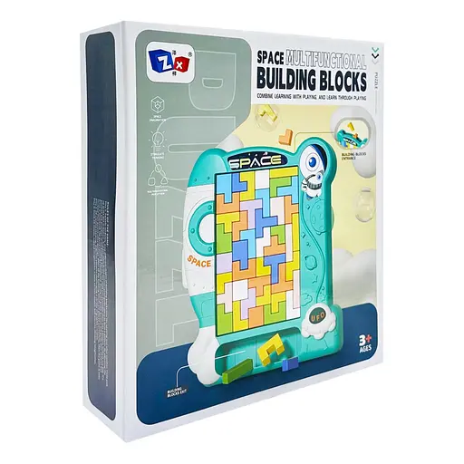 Дитяча розвиваюча іграшка 3 в 1 "Пазли, тетріс, танграм" Bambi 8792(Pink) - фото 1